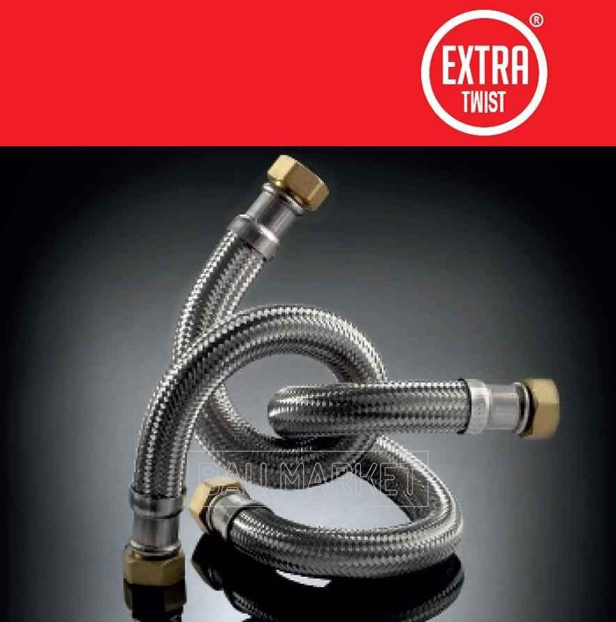 Гибкая подводка для воды Tucai EXTRA TWIST DN20 (3/4) гайка-гайка Art.204701,204703,204705,204706,204700,204710